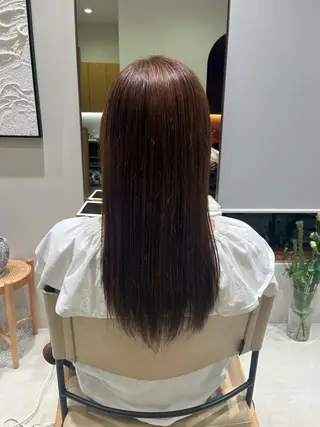 ロング カラー ramphy 柴原 夢奈のヘアスタイル