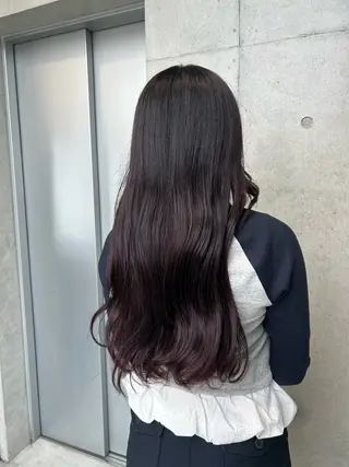 ロング カラー ヘアアレンジ ボブ艶モテカラー🫧 カリンのヘアスタイル