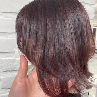 ミディアム カラー 【暖色カラー特化】 中山由梨のヘアスタイル