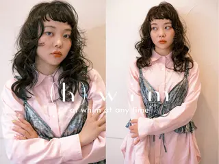 カラー パーマ (h)wim ウィムのヘアスタイル