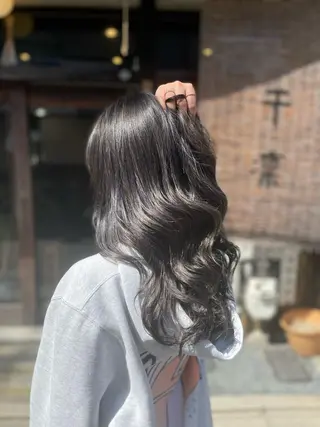 ロング カラー ヘアアレンジ Hikari /京都駅美容室のヘアスタイル