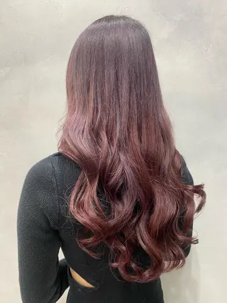 セミロング カラー ヘアアレンジ FAAM Tsuneのヘアスタイル