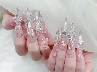 ネイル K.bi_nail ネイル長さ出し専門店のネイルデザイン