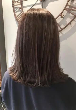 ミディアム カラー ヘアアレンジ newi 川崎店のヘアスタイル