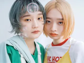 カラー 艶ハイトーン🌈 ユウトのヘアスタイル