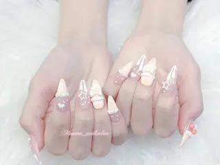 ネイル MoMoA Nail ネイル長さ出し専門店のネイルデザイン