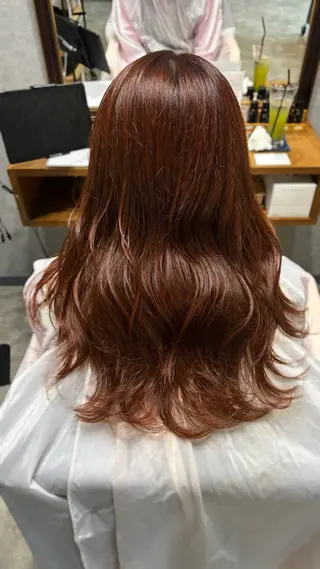 ロング カラー 韓国ヘア｜透明感｜ mihoのヘアスタイル