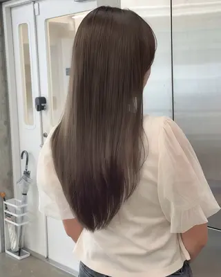ロング カラー 高橋大樹/グレー ジュ/ブリーチなしのヘアスタイル