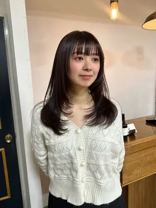 セミロング NAGISA髪質改善 &透明感カラー🪞のヘアスタイル