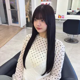 ロング カラー ParveMix 楠本結菜💟のヘアスタイル