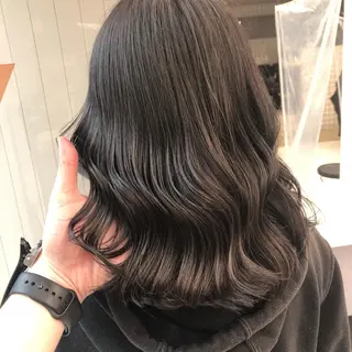 セミロング カラー パーマ ヘアアレンジ メンズ キッズ ネイル マツエク・マツパ 上品＆韓国風 🥀海心🥀のヘアスタイル