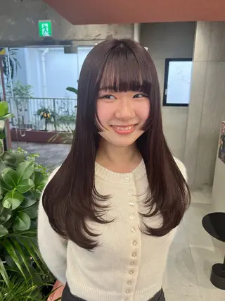 ロング 【ハッシュ/レイヤー 】🌷NATSUKIのヘアスタイル