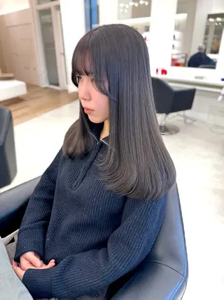 ロング カラー NANO/ ブリーチ×レイヤーのヘアスタイル