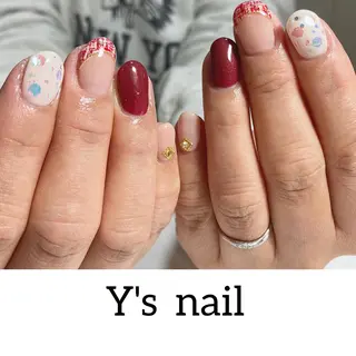 ネイル 手書きが得意🖌️ Y’s  nailのネイルデザイン