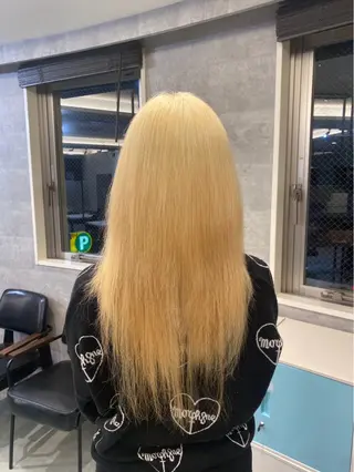ロング カラー 🎨ハイトーン ブリーチ✨RYUKIのヘアスタイル