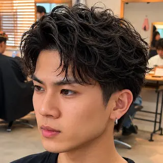 パーマ メンズ 男の理想を叶える🔥 メンズパーマ特化｜関のヘアスタイル