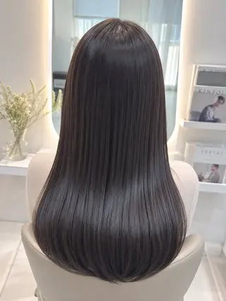 ロング レイヤー×縮毛矯正 中屋光貴のヘアスタイル
