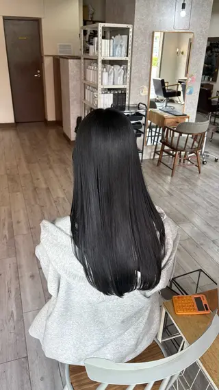 ロング カラー なぎは/似合わせ・ ナチュラルカラーのヘアスタイル