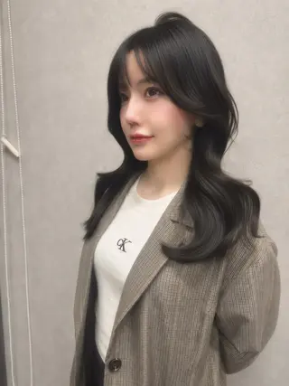 ロング カラー AIRI layer cut hairのヘアスタイル