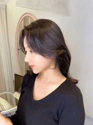 ミディアム カラー 🦋韓国hair🦋 エクステ店長sakiのヘアスタイル