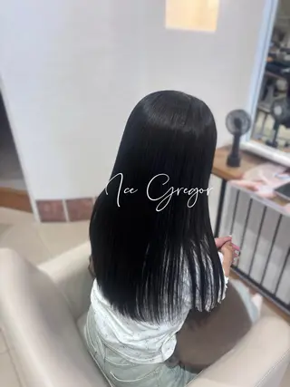 ロング カラー 髪質改善/縮毛矯正 透明感カラー/スバルのヘアスタイル