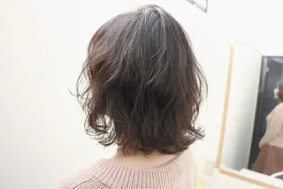 ショート ミディアム パーマ soins de MaLilyのヘアスタイル