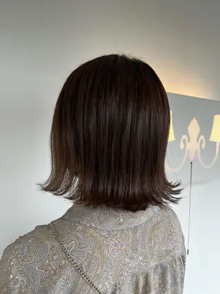 ミディアム おせ ちさとのヘアスタイル