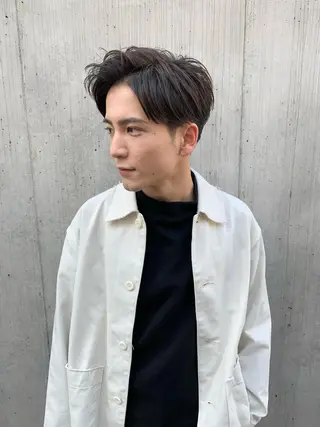 ショート メンズ チバ タクミのヘアスタイル