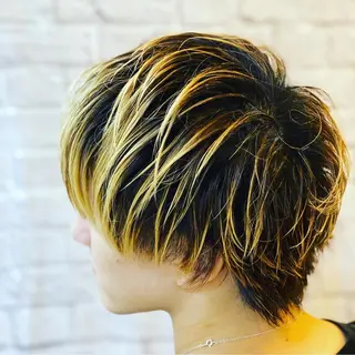 ミディアム 和田 龍平のヘアスタイル