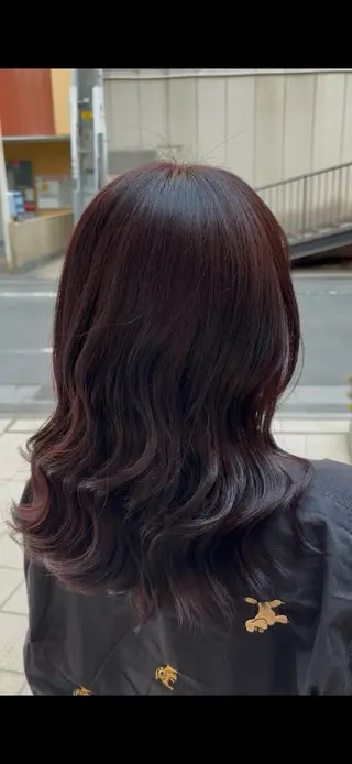 セミロング カラー 森元 優衣のヘアスタイル