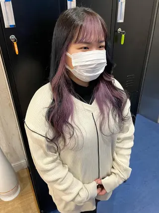 カラー white.梅田 デザインカラー🦄のヘアスタイル