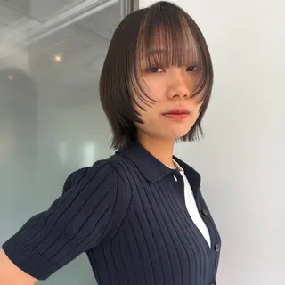 ミディアム 🎨透明感カラー/ ハイライト/近藤怜那のヘアスタイル