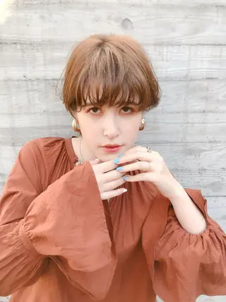 ショート カラー マンツーマン 美容師💚コウブチのヘアスタイル