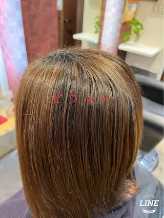 ミディアム カラー 織田 英之のヘアスタイル