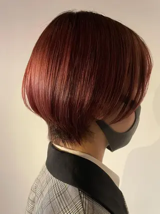 ショート カラー ヘアアレンジ マツエク・マツパ 透明感カラー/推しカ ラー☁️JURAのヘアスタイル