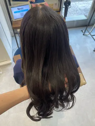 セミロング デザインカラー/新百 合ヶ丘/ブリーチのヘアスタイル