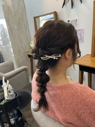ロング ヘアアレンジ 直毛改善特化美容師/ 大森雄貴のヘアスタイル