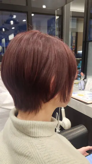 ショート カラー 橘 莉穂のヘアスタイル
