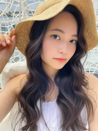 ロング カラー 透明感カラー🌿 グレージュ🐺陽介のヘアスタイル