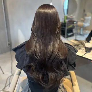 セミロング カラー ANJU/上品カラー /似合わせカラー💖のヘアスタイル