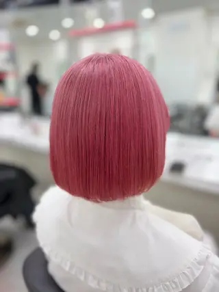 ショート カラー ヘアアレンジ さくら🍒 暖色カラー/髪質改善のヘアスタイル
