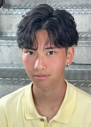 ショート パーマ メンズ 中原 祥太のヘアスタイル
