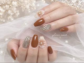 ネイル みゆ🐰 Gloss nailのネイルデザイン