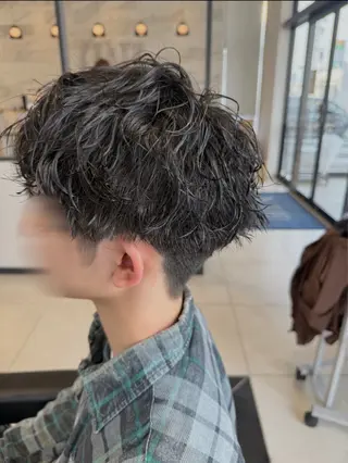 パーマ メンズ 会田 寧生のヘアスタイル