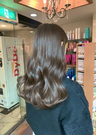 セミロング カラー 矢野 晃平のヘアスタイル