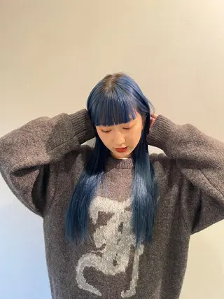 ロング カラー Ravo 西村 優花のヘアスタイル