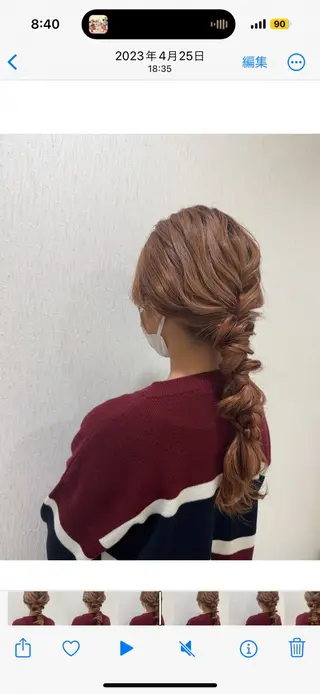 ヘアアレンジ 髪質改善/ 暖色カラー🌺yuiのヘアスタイル