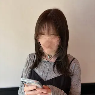 ミディアム スズキ リコのヘアスタイル
