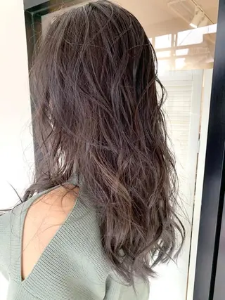 セミロング カラー GLITTER笠原店 グリッターカサハラのヘアスタイル