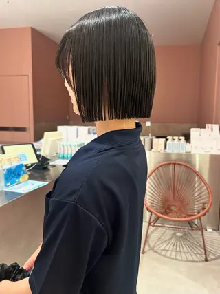 ショート 👔ボブ﹨髪質改善 ストレート🩳ももかのヘアスタイル